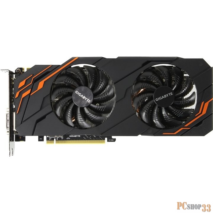 Видеокарта GIGABYTE GeForce GTX 1070 Ti WINDFORCE 8G 8ГБ GV-N107TWF2-8GD (GeForce GTX 1070 Ti, DDR5, DVI, HDMI, 3xDP) (PCI-E)