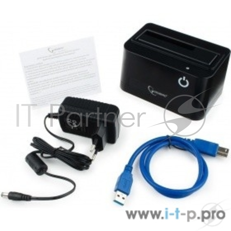 Док-станция Gembird HD32-U3S-4 для 2.5/3.5 SATA HDD, черный (USB3.0)