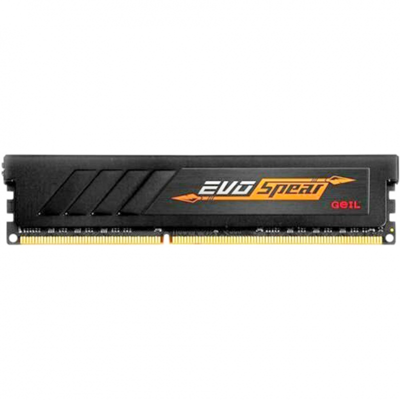 Оперативная память 8GB GeIL DDR4 3000 DIMM EVO Spear Black Gaming Memory GSB48GB3000C16ASC Non-ECC, CL16, 1.35V, RTL