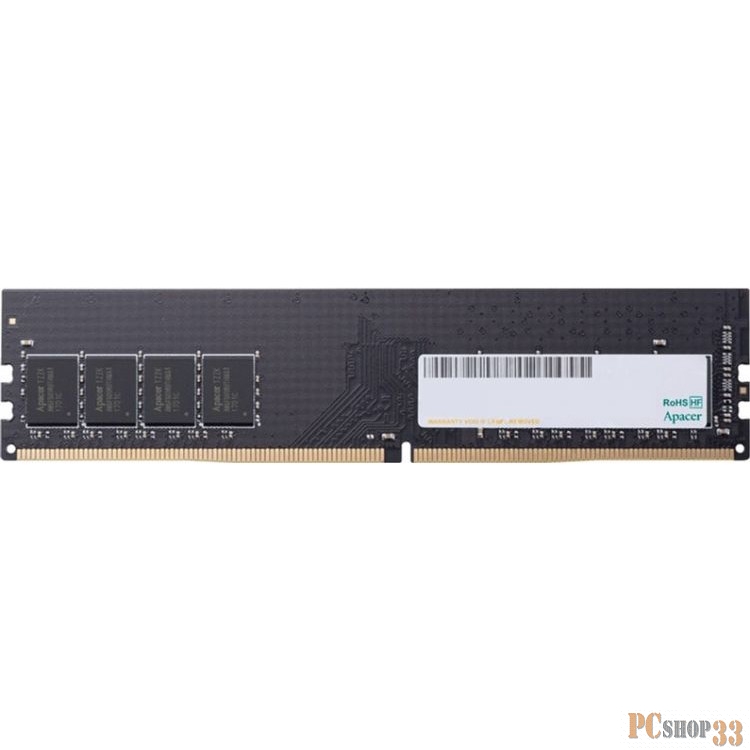 Модули памяти 16GB Apacer DDR4 2666 DIMM EL.16G2V.GNH Non-ECC, CL19, 1.2V, AU16GGB26CQYBGH, 2R, 1024x8, RTL