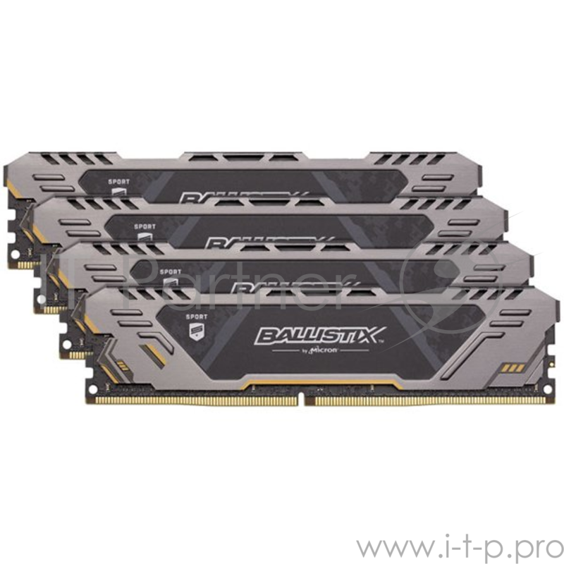 Оперативная память CRUCIAL 64GB Kit (16GBx4) DDR4 2666 MT/s (PC4-21300) CL16 DR x8 Unbuffered DIMM 288pin