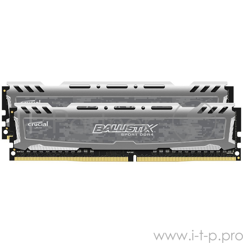 Оперативная память CRUCIAL 16GB Kit (8GBx2) DDR4 2400 MT/s (PC4-19200) CL16 SR x8 Unbuffered DIMM 288pin