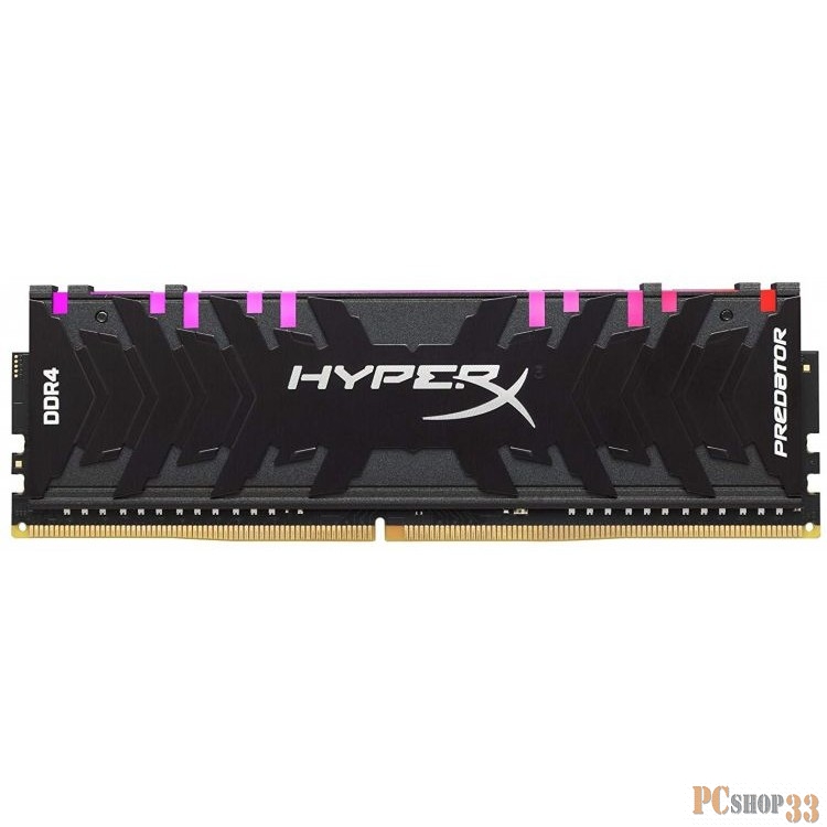 Память DDR 4 DIMM 16Gb PC25600, 3200Mhz, Kingston XMP HyperX Predator RGB, CL16 (HX432C16PB3A/16) (retail)