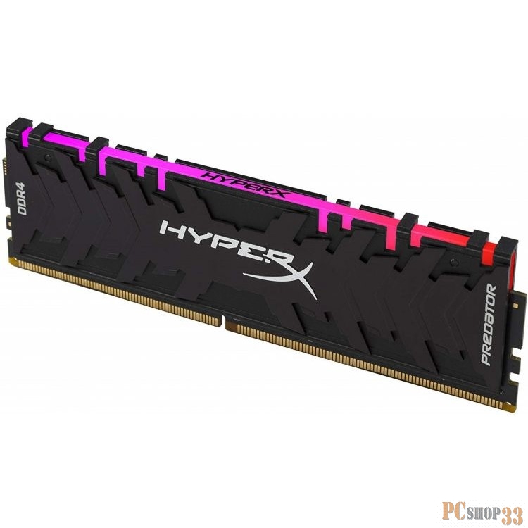 Память DDR 4 DIMM 16Gb PC25600, 3200Mhz, Kingston XMP HyperX Predator RGB, CL16 (HX432C16PB3A/16) (retail)
