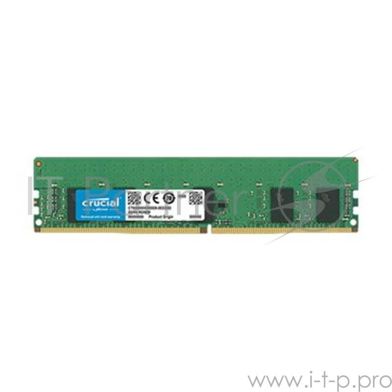 Память CRUCIAL 8GB DDR4 2933MT/s (PC4-23400) CL21 SR x8 ECC Registered DIMM 288pin