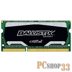 Модуль памяти DDR3L 4Gb 1600MHz Crucial BLS4G3N169ES4CEU RTL PC3-12800 CL9 SO-DIMM 204-pin 1.35В