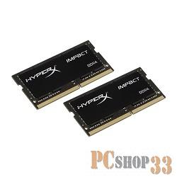Модуль памяти Kingston 16GB 2400MHz DDR4 CL14 SODIMM (Kit of 2) HyperX Impact