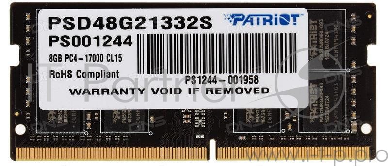 Модуль памяти 8GB PC17000 DDR4 SO PSD48G21332S PATRIOT