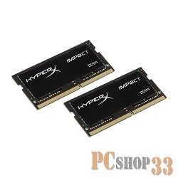 Модуль памяти KINGSTON 32GB 2400MHz DDR4 CL14 SODIMM (Kit of 2) HyperX Impact Lifetime