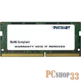 Память DDR4 4Gb 2133MHz Patriot PSD44G213341S RTL PC4-17000 CL15 SO-DIMM 260-pin 1.2В
