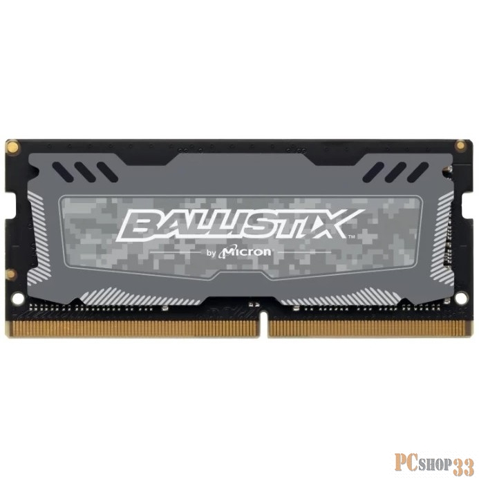 Память Crucial DRAM 16GB DDR4 2666 MT/s(PC4-21300) CL16 DR x8 Unbuffered SODIMM 260pin Ballistix Sport LT DDR 4 SODIMM - Grey, EAN: 649528782311