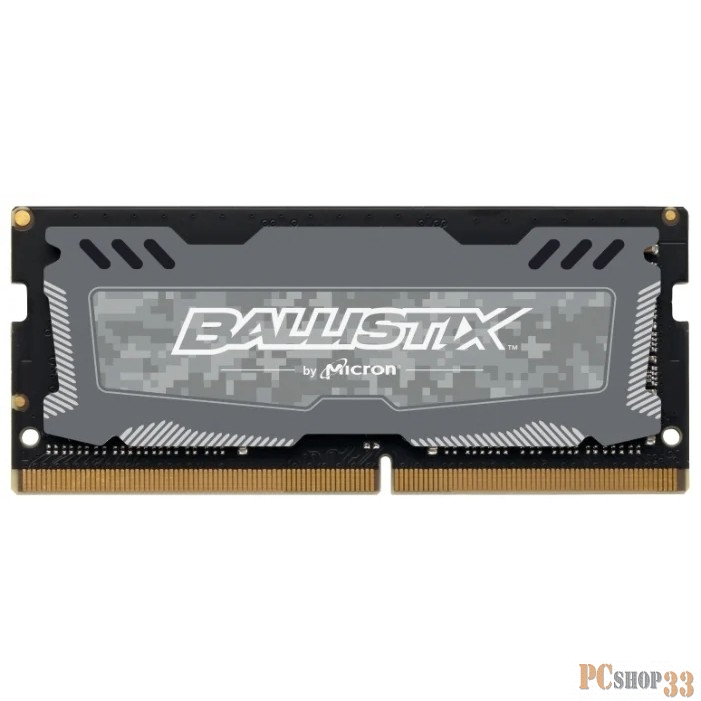 Память Crucial DRAM 8GB DDR4 2666 MT/s(PC4-21300) CL16 SR x8 Unbuffered SODIMM 260pin Ballistix Sport LT DDR 4 SODIMM - Grey, EAN: 649528782137
