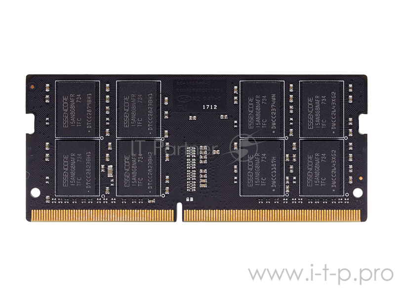 Модуль памяти 16GB Apacer DDR4 2400 SO DIMM ES.16G2T.GFH Non-ECC, CL17, 1.2V, AS16GGB24CEYBGH, RTL