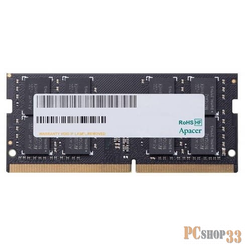 Оперативная память 4GB Apacer DDR4 2666 SO DIMM ES.04G2V.KNH Non-ECC, CL19, 1.2V, AS04GGB26CQTBGH, 1R, 512x8, RTL