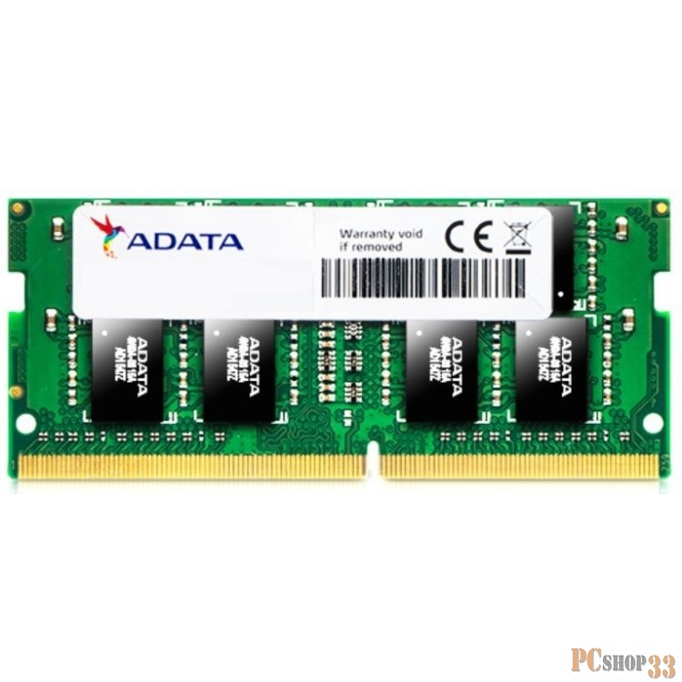 Оперативная память ADATA 4GB ADATA DDR4 2666 SO DIMM AD4S2666J4G19-S Non-ECC, CL19, 1.2V, 512x16, RTL