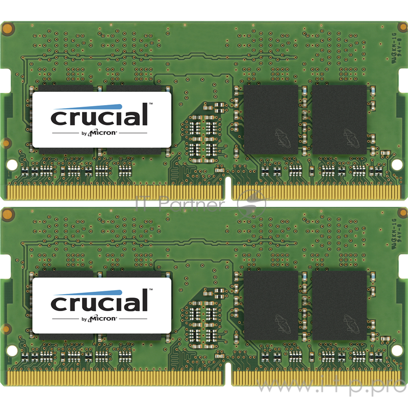 Память оперативная Crucial SODIMM 32GB Kit (16GBx2) DDR4 2666 MT/s (PC4-21300) CL19 DR x8 Unbuffered 260pin