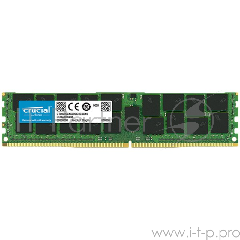 Модуль памяти Crucial 16GB DDR4 2666 MT/s (PC4-21300) CL19 DR x4 ECC Registered DIMM 288pin