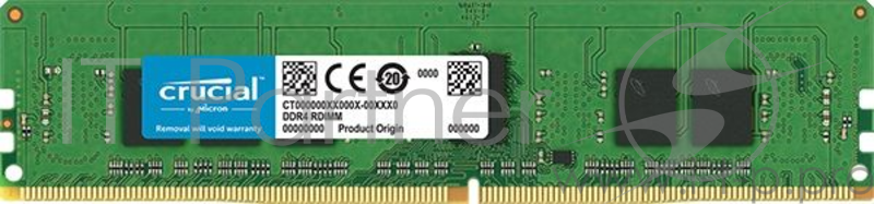 Память Crucial DRAM 4GB DDR4 2400 MT/s (PC4-19200) CL17 SR x8 ECC Registered DIMM 288pin, EAN:649528772756