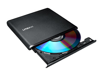 Оптический привод DVD±RW LITE-ON ES1 (USB, Ultra-Slim, Black, RTL) USB 2.0