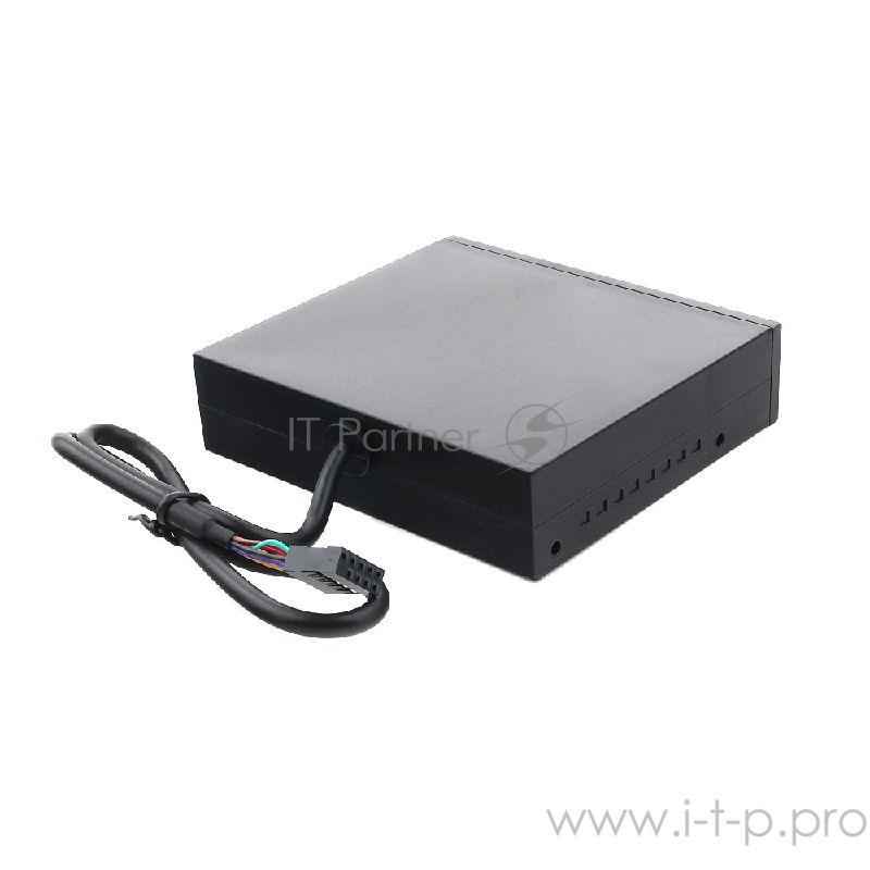 Устройство считывания 3.5 Gembird FDI2-ALLIN1-02-B , черный, USB2.0+6 разъемов для карт памяти (SD/SDHC, T-Flash, XD, MS, M2, CF), коробка