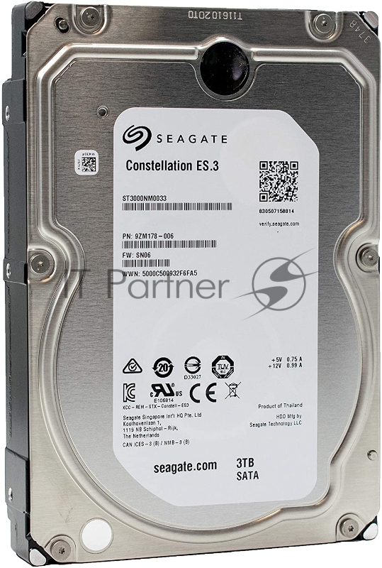 Жесткий диск Seagate Original SAS 2.0 3Tb ST3000NM0023 Constellation ES.3 (7200rpm) 128Mb 3.5