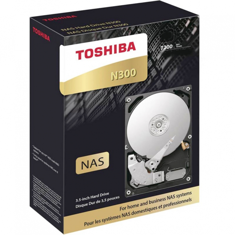 Жесткий диск Toshiba SATA-III 6Tb HDWN160EZSTA NAS N300 (7200rpm) 128Mb 3.5