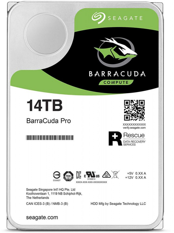 Жесткий диск Seagate Original SATA-III 14Tb ST14000DM001 Barracuda Pro (7200rpm) 256Mb 3.5