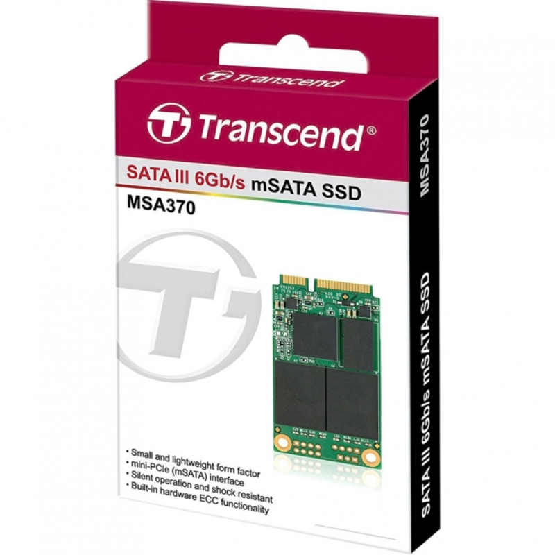 Накопитель SSD TRANSCEND 64GB, mSATA SSD, SATA3, MLC