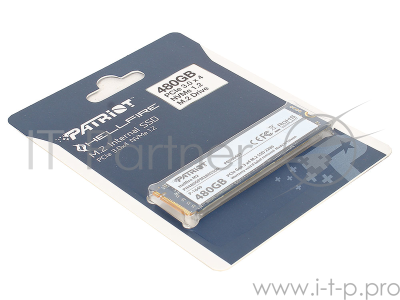 Твердотельный накопитель SSD PCIE 480 Gb Patriot HellFire M2 2280 PH480GPM280SSDR
