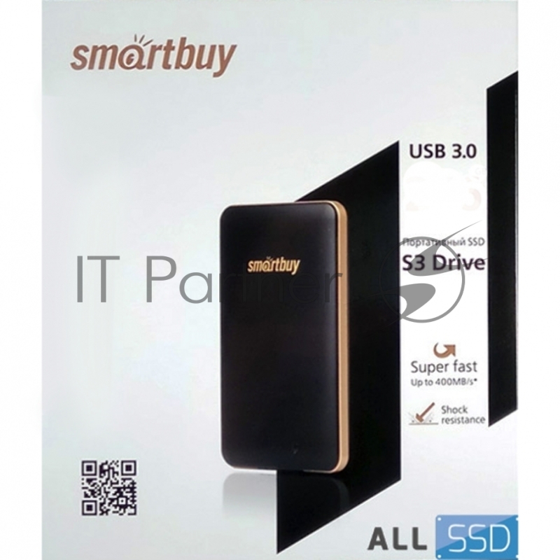 накопитель Smartbuy SSD S3 Drive 128Gb USB 3.0 SB128GB-S3DB-18SU30, black