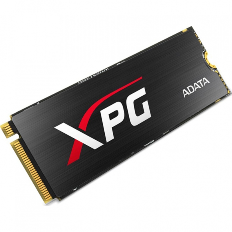 Накопитель SSD AData M.2 2280 512GB ADATA XPG SX8000 Client SSD ASX8000NPC-512GM-C PCIe Gen3x4 with NVMe, 2500/1100, IOPS 140/150K, MTBF 2M, 3D MLC, 512MB, 320TBW, NVMe 1.2, Heat Sink, Retail