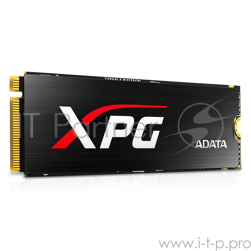 Твердотельный накопитель M.2 2280 128GB ADATA XPG SX8000 Client SSD ASX8000NPC-128GM-C PCIe Gen3x4 with NVMe, 1000/550, IOPS 45/100K, MTBF 2M, 3D MLC, 256MB, 80TBW, NVMe 1.2, Heat Sink, Retail