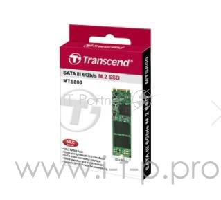 Жесткий диск SSD M.2 Transcend 256Gb MTS800S <TS256GMTS800S> (SATA3, up to 500/450MBs, 75000 IOPs, MLC, 22х80мм)