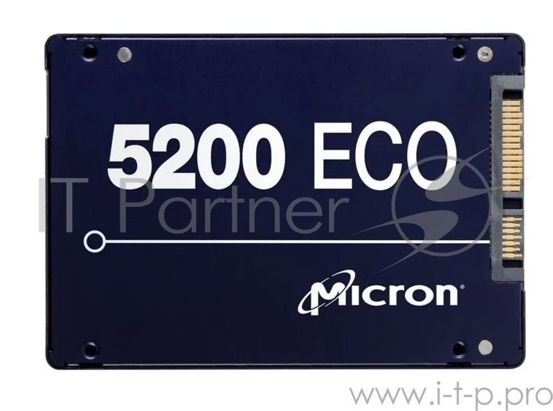 Твердотельный жесткий диск Micron 5200ECO 7.68TB SATA 2.5