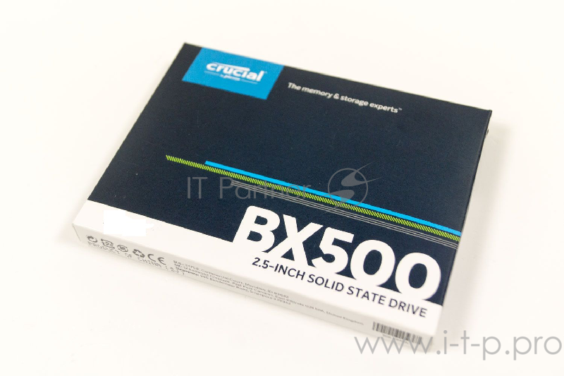 Жесткий дискCrucial BX500 960GB 3D NAND SATA 2.5-inch SSD 960GB 2.5-inch internal SSD • SATA 6.0Gb/s • 540 MB/s Read, 500 MB/s Write