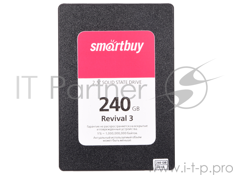 Накопитель Smartbuy SSD 240Gb Revival 3 SB240GB-RVVL3-25SAT3 {SATA3.0, 7mm}