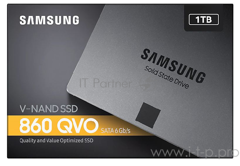 Накопитель SSD Samsung SATA III 1Tb MZ-76Q1T0BW 860 QVO 2.5