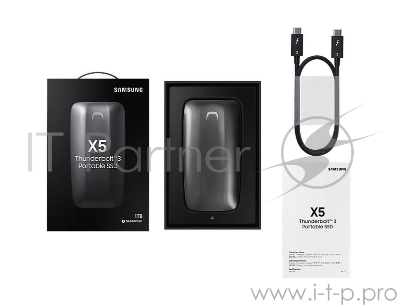 Накопитель SSD Samsung Thunderbolt 3 1Tb MU-PB1T0B/WW X5 2.5