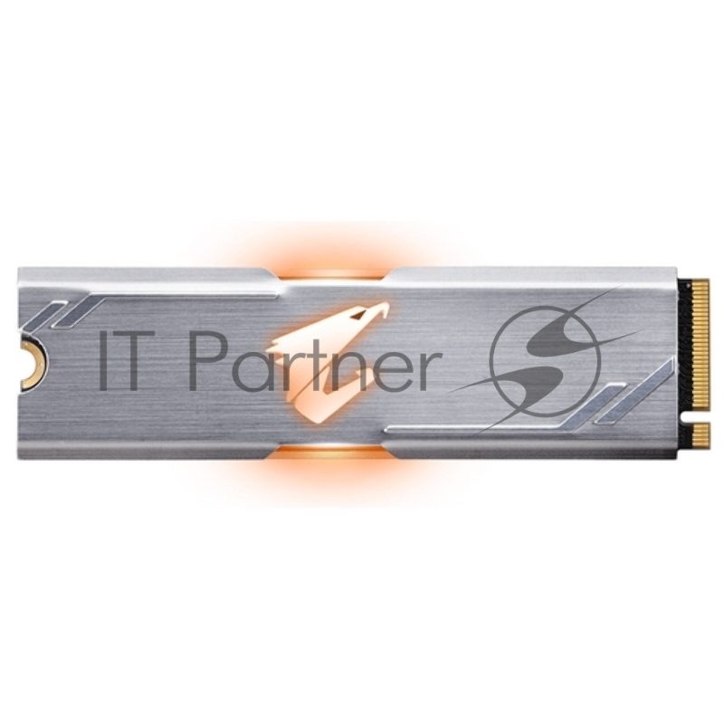 M.2 2280 512GB Gigabyte AORUS RGB Client SSD GP-ASM2NE2512GTTDR PCIe Gen3x4 with NVMe, 3480/2000, IOPS 360/440K, MTBF 1.8M, 3D TLC, 512MB, 800TBW, NVMe 1.3, RTL