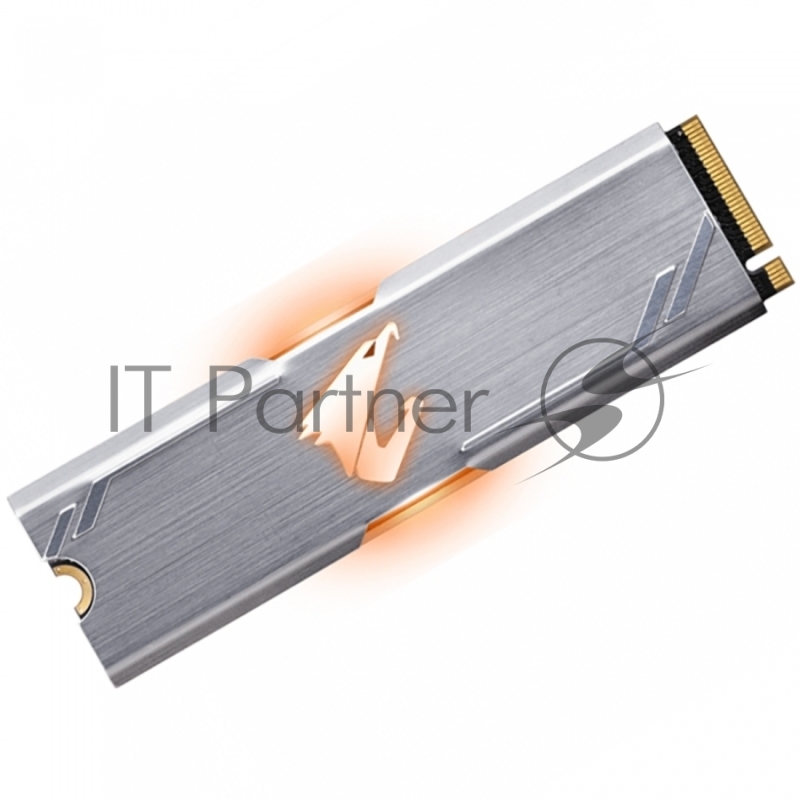 M.2 2280 512GB Gigabyte AORUS RGB Client SSD GP-ASM2NE2512GTTDR PCIe Gen3x4 with NVMe, 3480/2000, IOPS 360/440K, MTBF 1.8M, 3D TLC, 512MB, 800TBW, NVMe 1.3, RTL