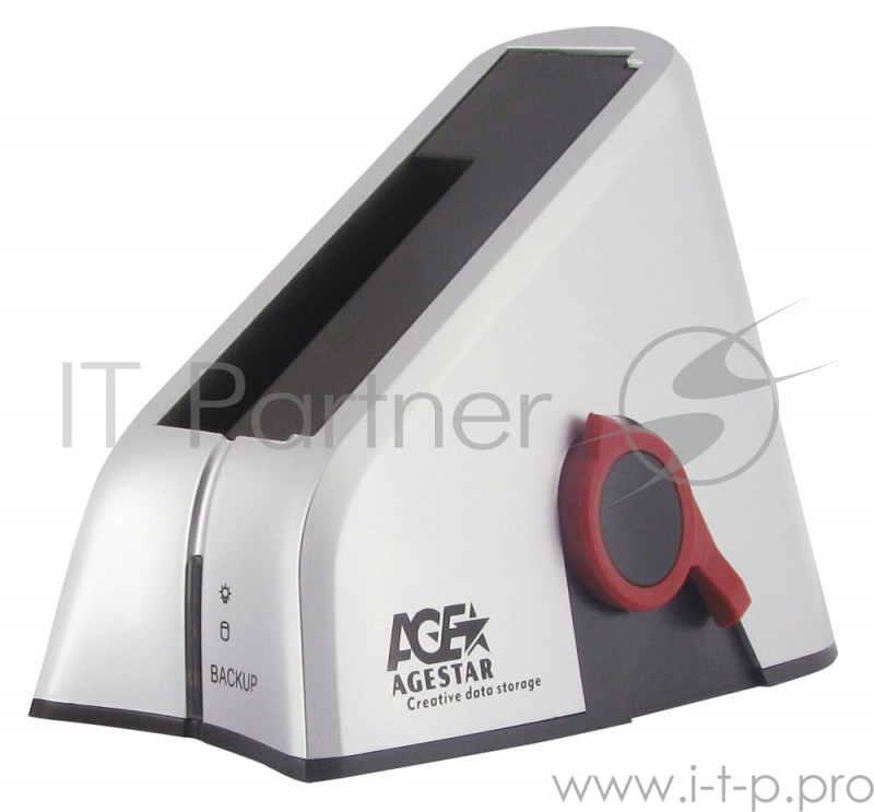 Док-станция для HDD AgeStar 3UBT SATA II пластик серебристый 1