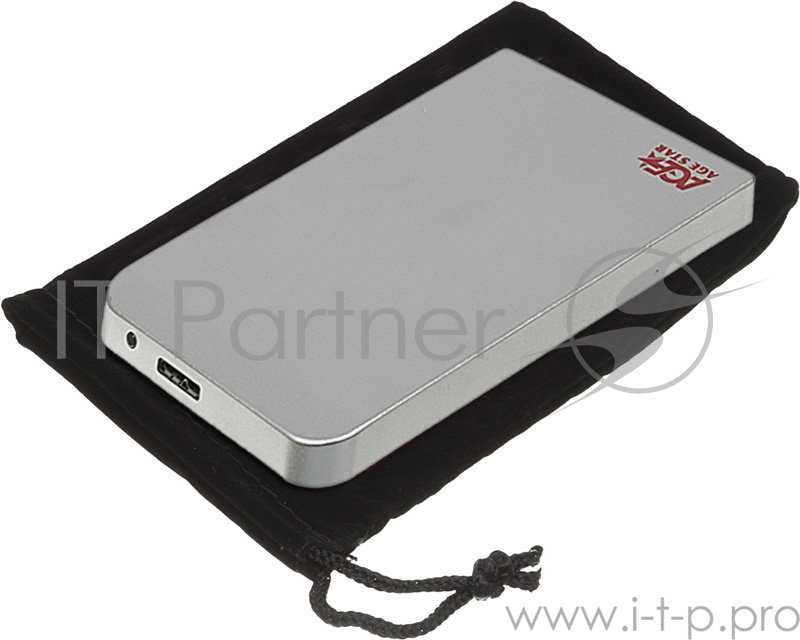 Внешний корпус для HDD AgeStar 3UB2O1 SATA II алюминий серебристый 2.5