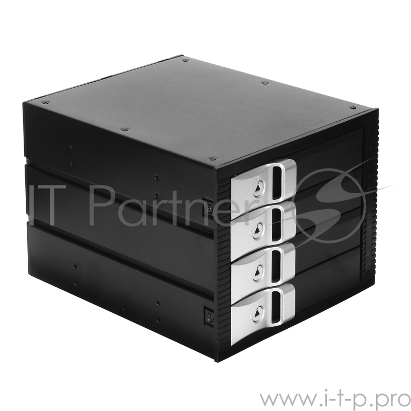 Корзина для HDD Exegate HS435-01 (универсальная, на 4*3,5 SATA/SAS HDD, занимает 3*5,25 отсека)