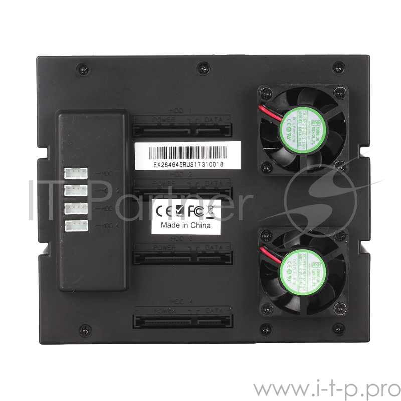 Корзина для HDD Exegate HS435-01 (универсальная, на 4*3,5 SATA/SAS HDD, занимает 3*5,25 отсека)