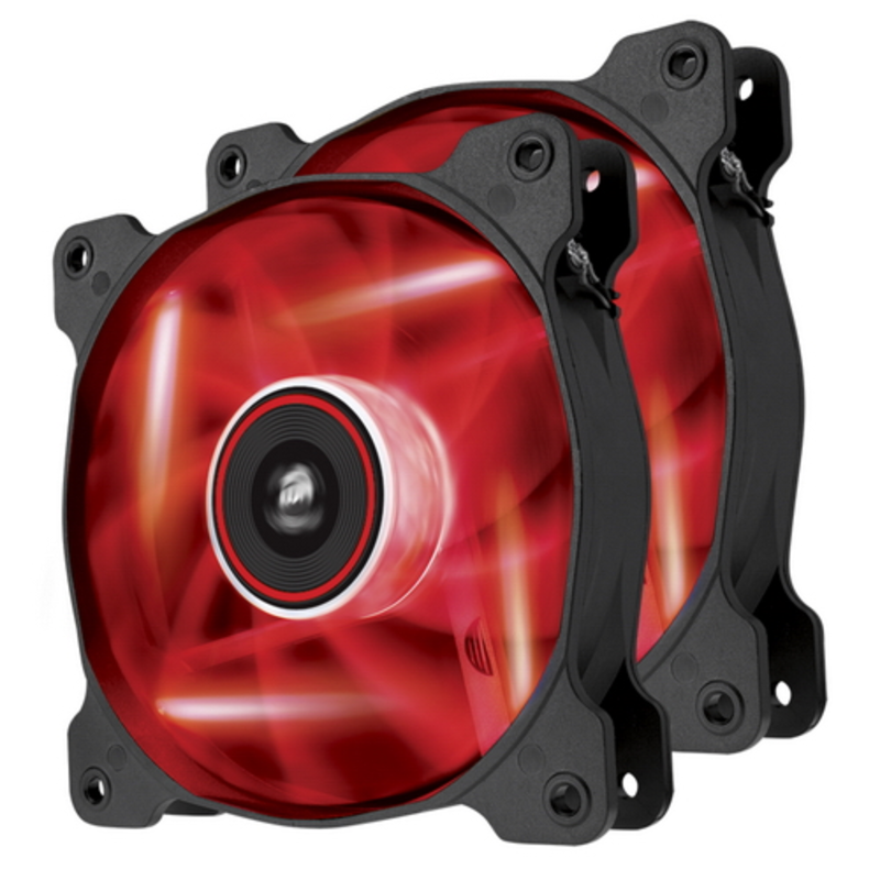 Куллер CO-9050016-RLED (Twin Pack) AF120 LED Red Quiet Edition High Airflow Fan 120mm RTL {10}