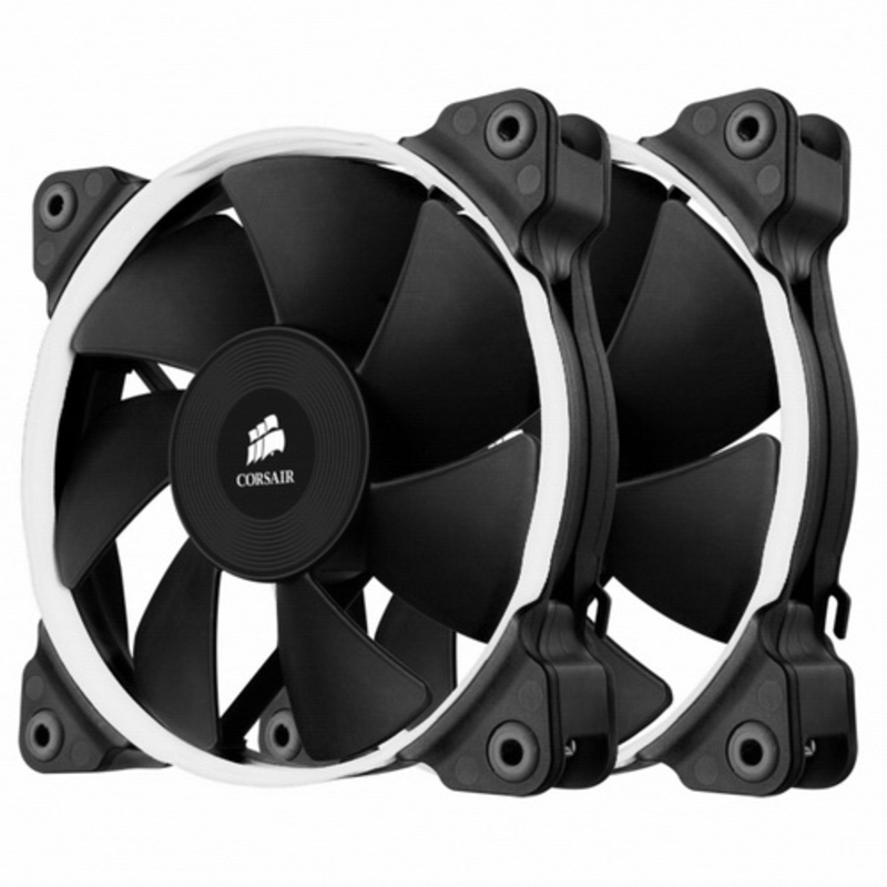 Куллер CO-9050012-WW (Twin Pack) Air Series SP120 Quiet Edition High Static Pressure 120mm Fan, black with blue, red, white rings RTL {4}