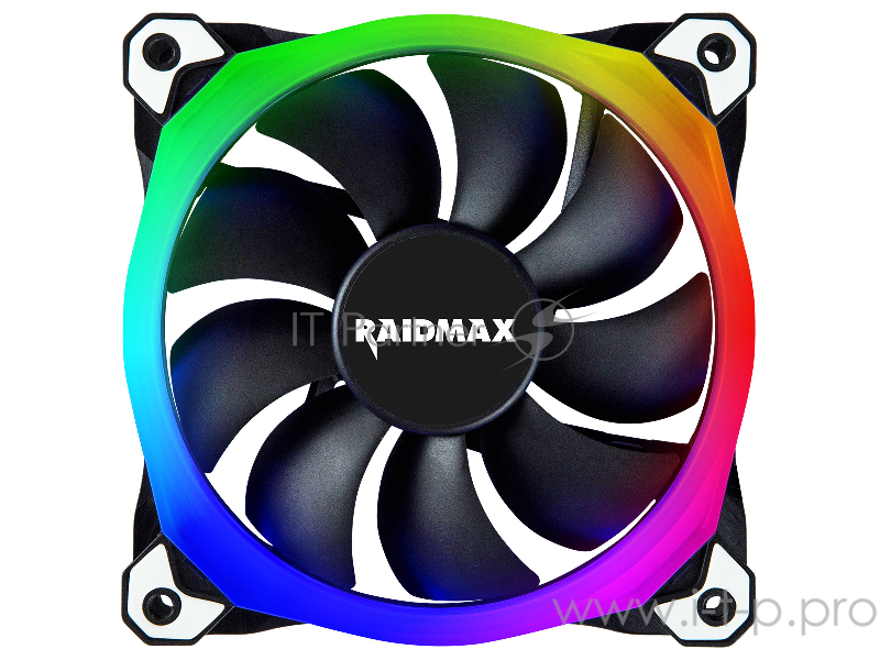 Вентилятор Raidmax NV-R120B RGB 120x120x25мм (60шт./кор, пит. от мат.платы и БП, 1200об/мин) (NV-R120B) Retail