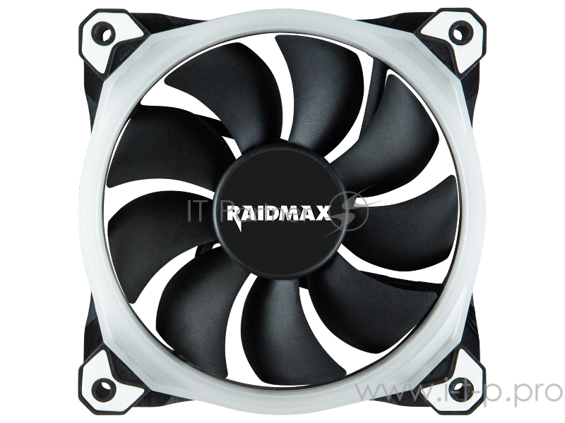 Вентилятор Raidmax NV-R120B RGB 120x120x25мм (60шт./кор, пит. от мат.платы и БП, 1200об/мин) (NV-R120B) Retail