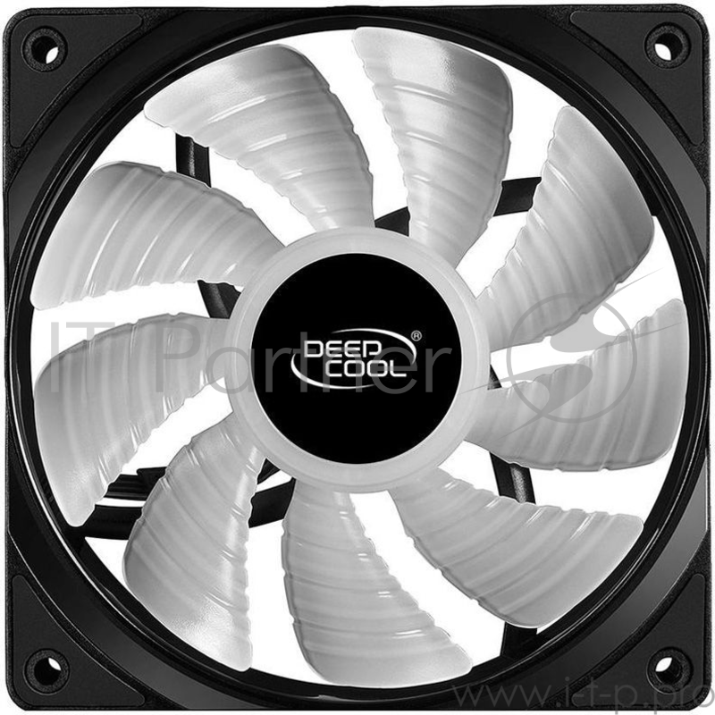 Вентилятор DEEPCOOL RF120 RGB 120x120x25мм (32шт./кор, PWM, пит. от мат.платы и БП, RGB подсветка, 500-1500об/мин) Retail