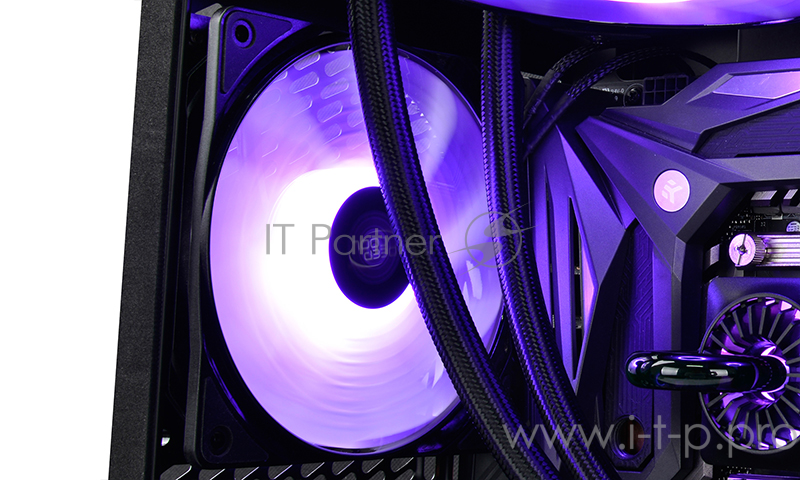 Вентилятор DEEPCOOL RF120 RGB 120x120x25мм (32шт./кор, PWM, пит. от мат.платы и БП, RGB подсветка, 500-1500об/мин) Retail